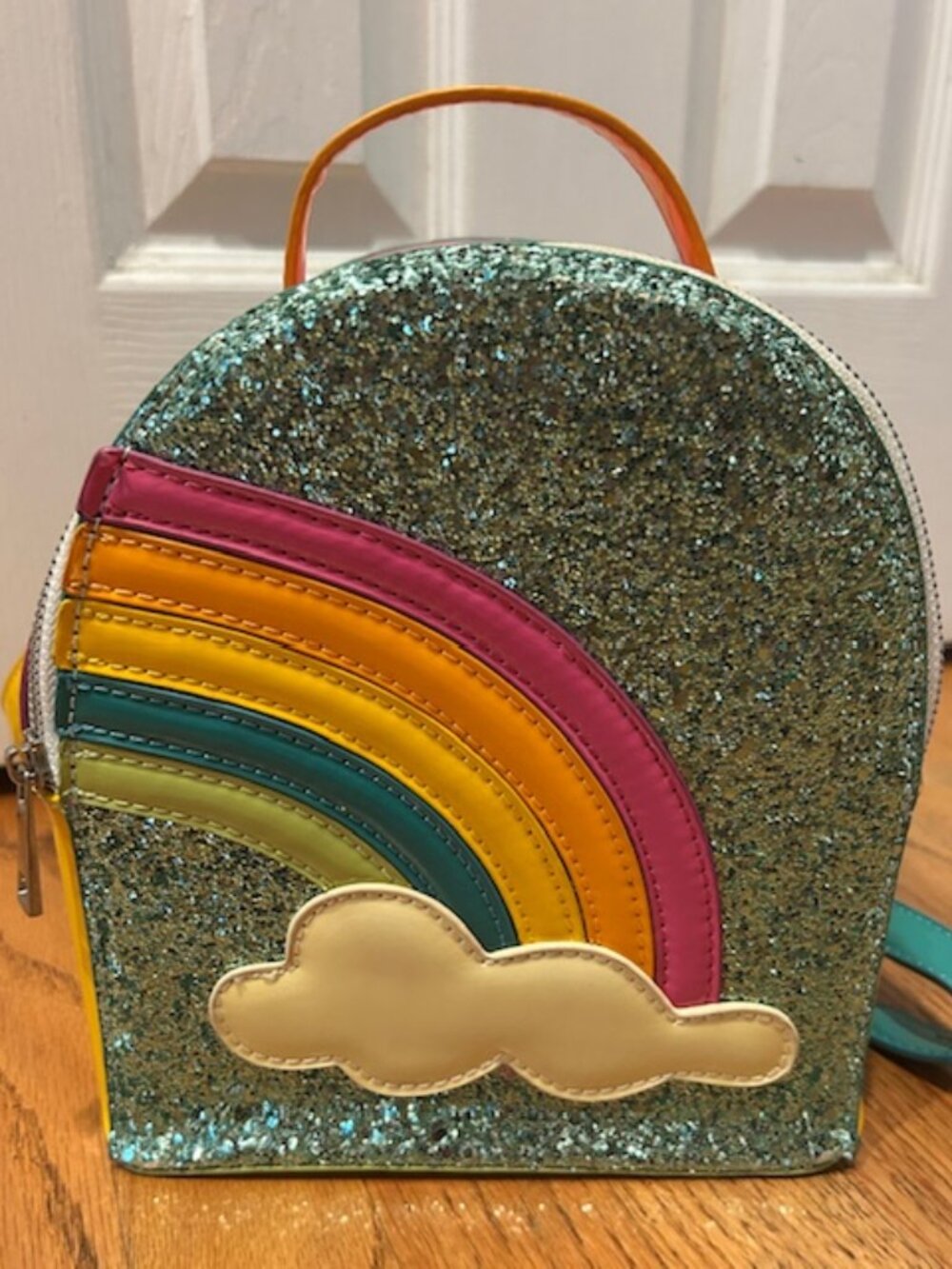 Dolls Kill Sugar Thrillz Sparkle Rainbow Clique BFF Backpack Mini Pink Blue